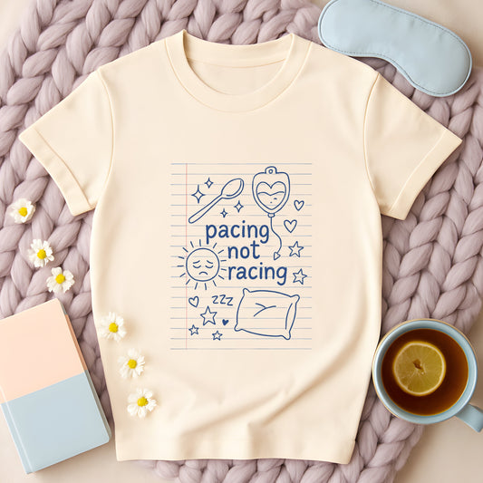 Pacing Not Racing Notebook Doodle T-Shirt