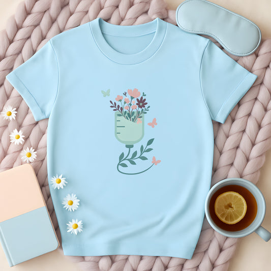 Floral IV Bag With Butterflies T-Shirt