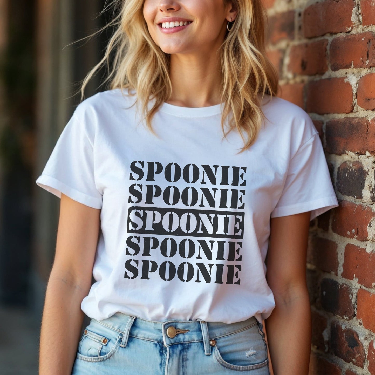 Spoonie Military Stencil T-Shirt