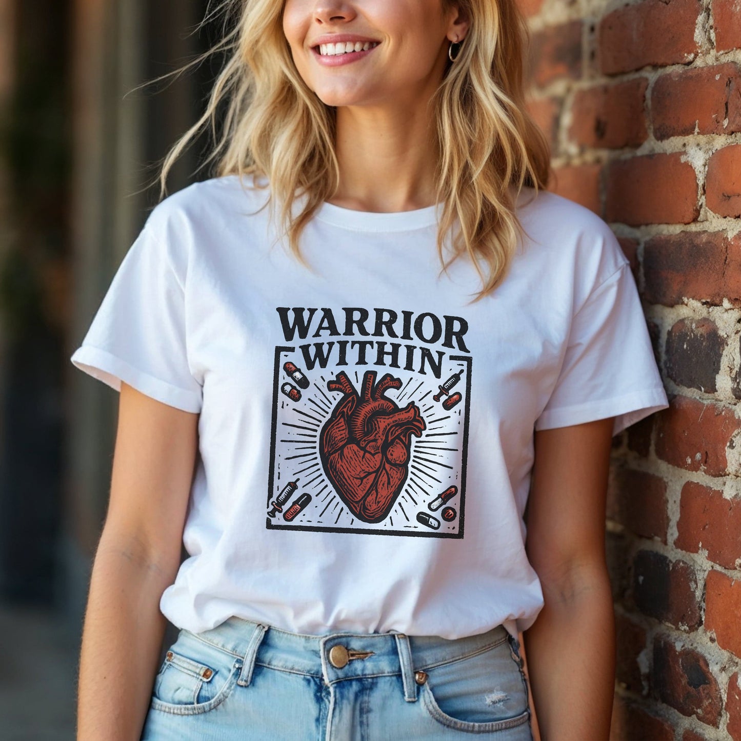 Warrior Within Heart T-Shirt