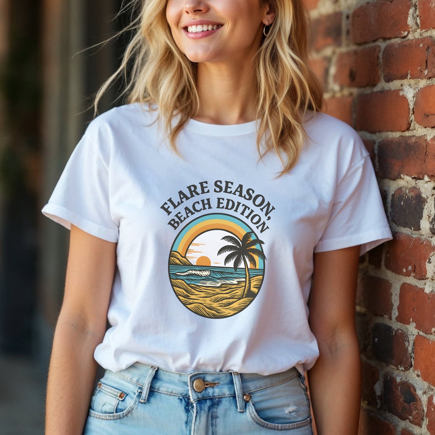 Flare Season Beach Edition Sunset T-Shirt