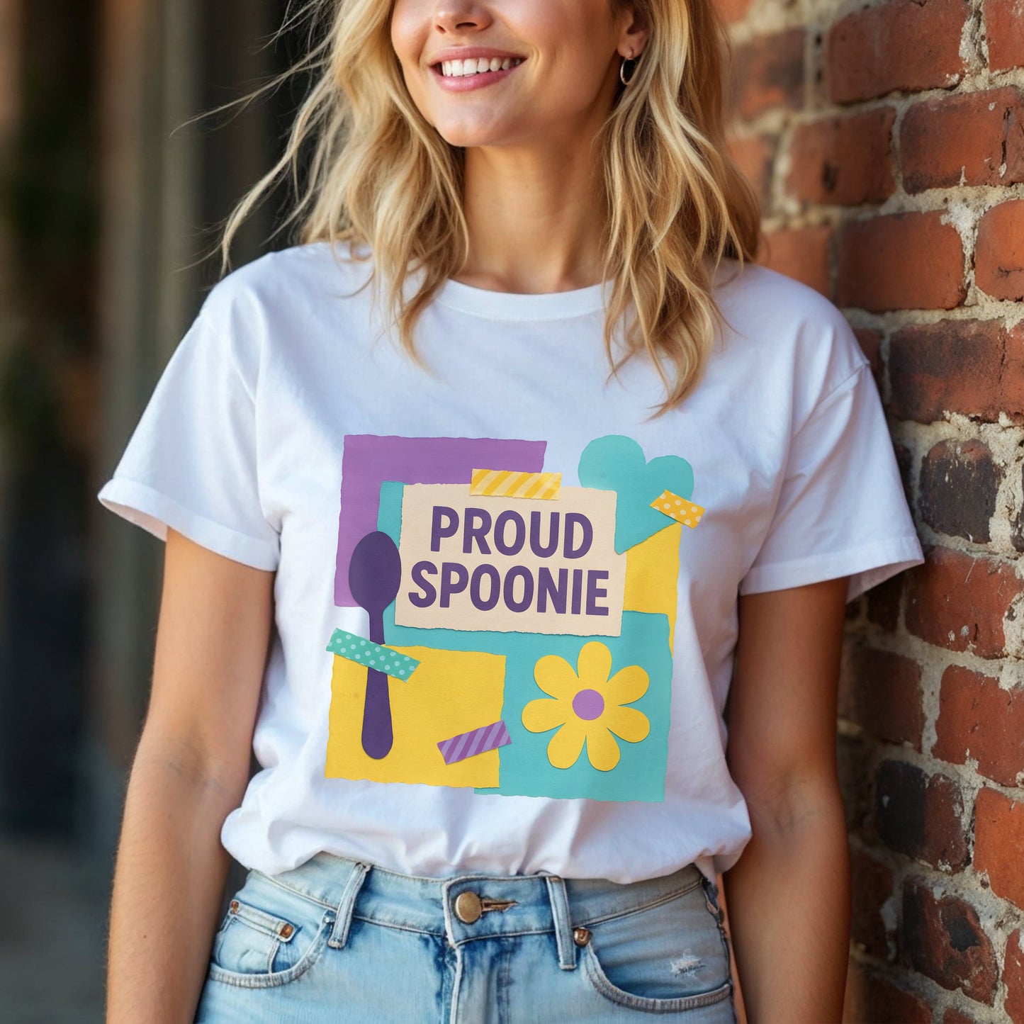 Proud Spoonie Scrapbook T-Shirt