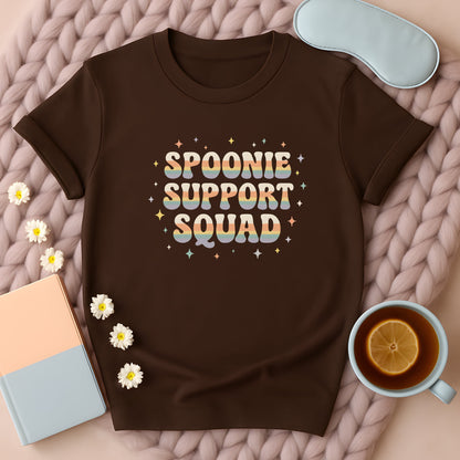 Vintage 70s Spoonie Support Squad T-Shirt