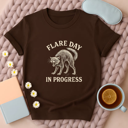 Flare Day In Progress Cat T-Shirt