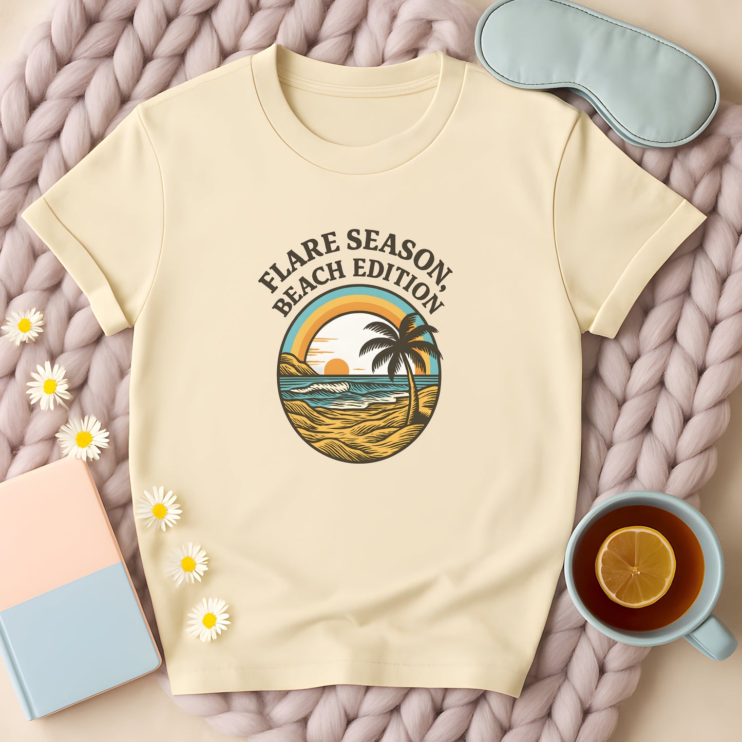 Flare Season Beach Edition Sunset T-Shirt