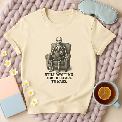 Still Waiting For The Flare To Pass Skeleton T-Shirt