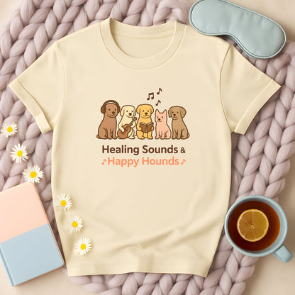 Healing Sounds And Happy Hounds Musical Dogs T-Shirt