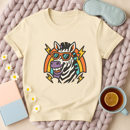 Retro Rainbow Zebra T-Shirt