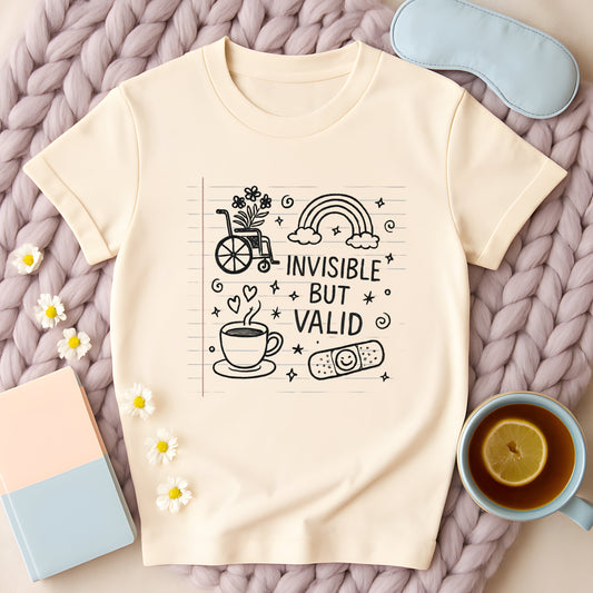 Invisible But Valid Notebook Doodle T-Shirt