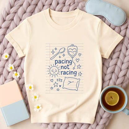 Pacing Not Racing Notebook Doodle T-Shirt