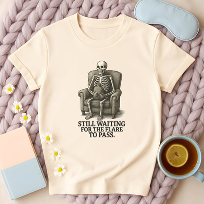 Still Waiting For The Flare To Pass Skeleton T-Shirt