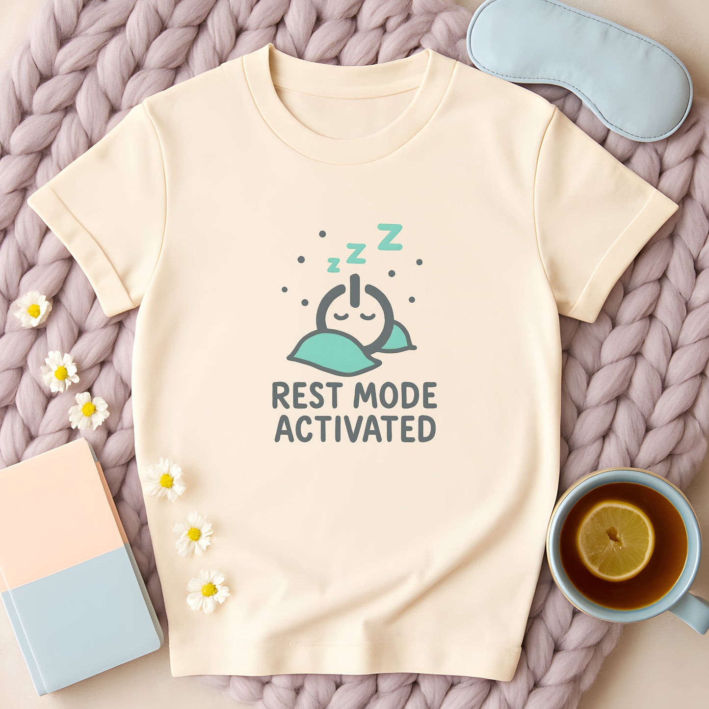 Sleepy Power Button T-Shirt