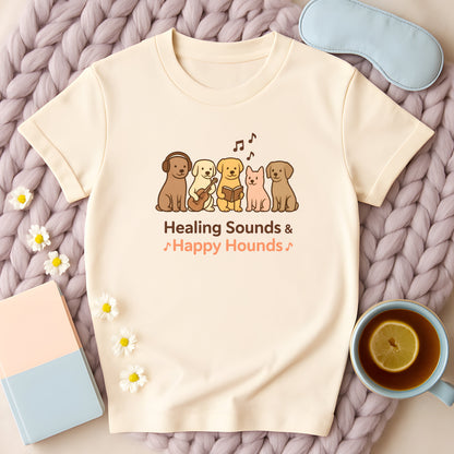 Healing Sounds And Happy Hounds Musical Dogs T-Shirt