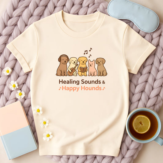 Healing Sounds And Happy Hounds Musical Dogs T-Shirt