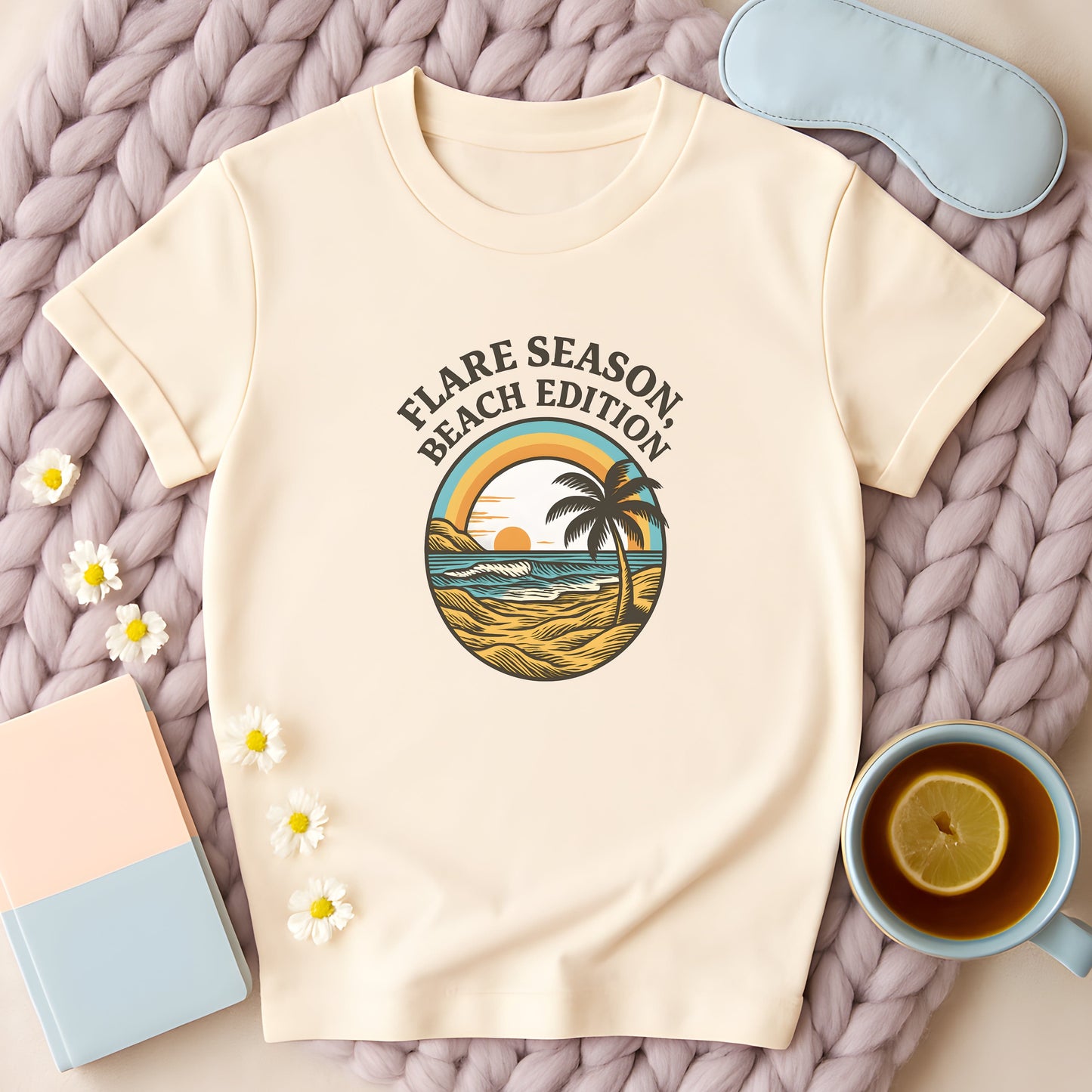 Flare Season Beach Edition Sunset T-Shirt