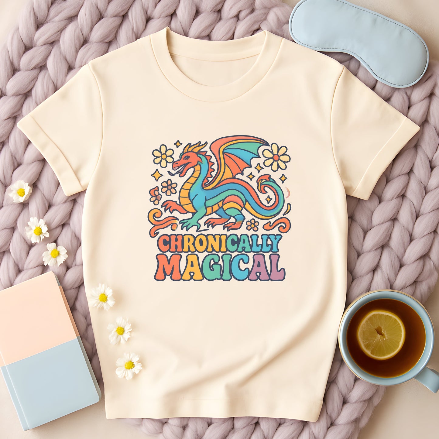 Chronically Magical Rainbow Dragon T-Shirt