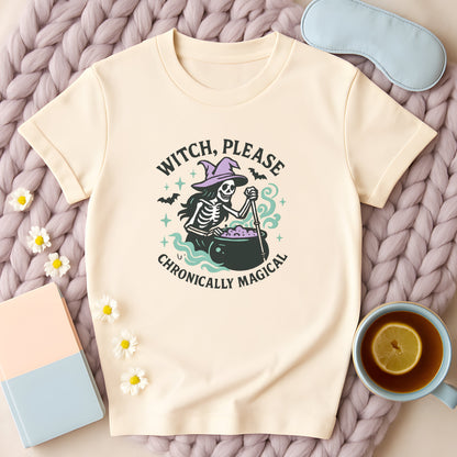 Witch Please Chronically Magical Skeleton T-Shirt
