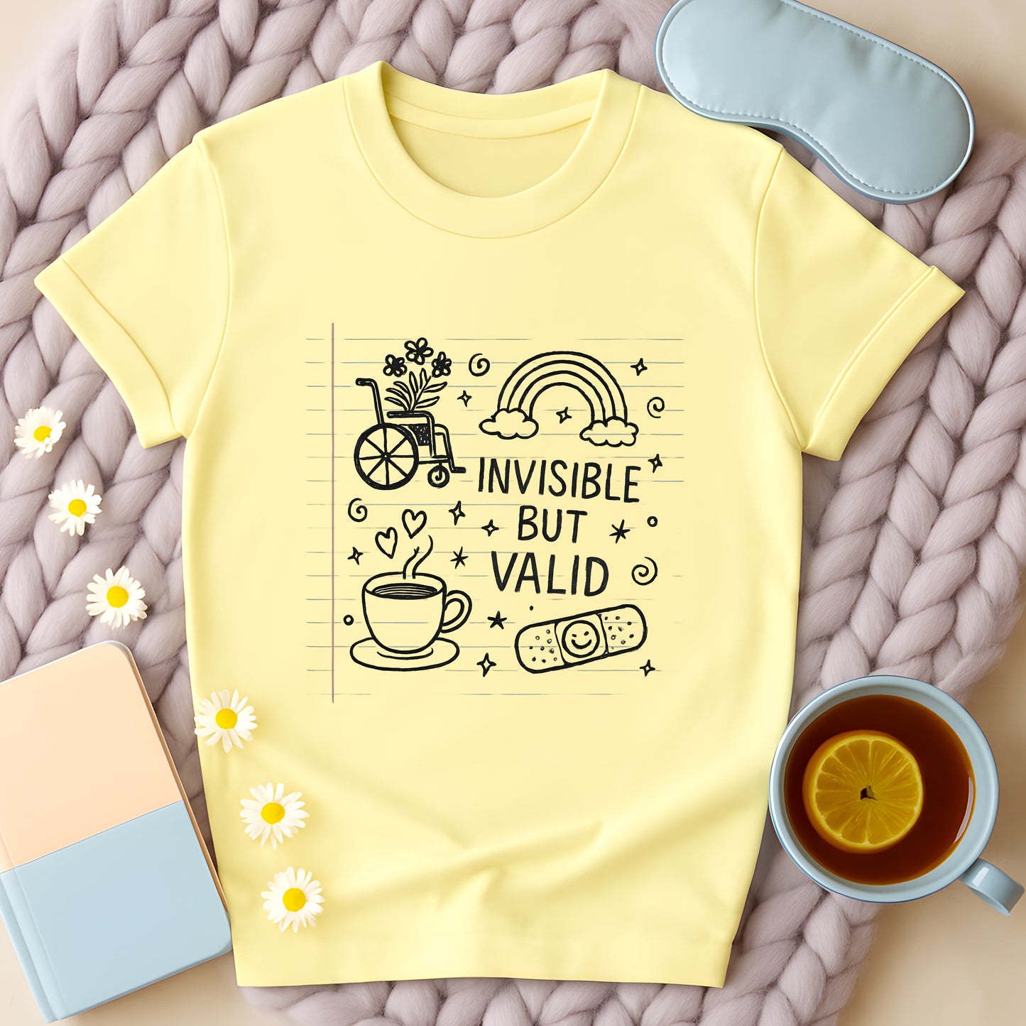 Invisible But Valid Notebook Doodle T-Shirt