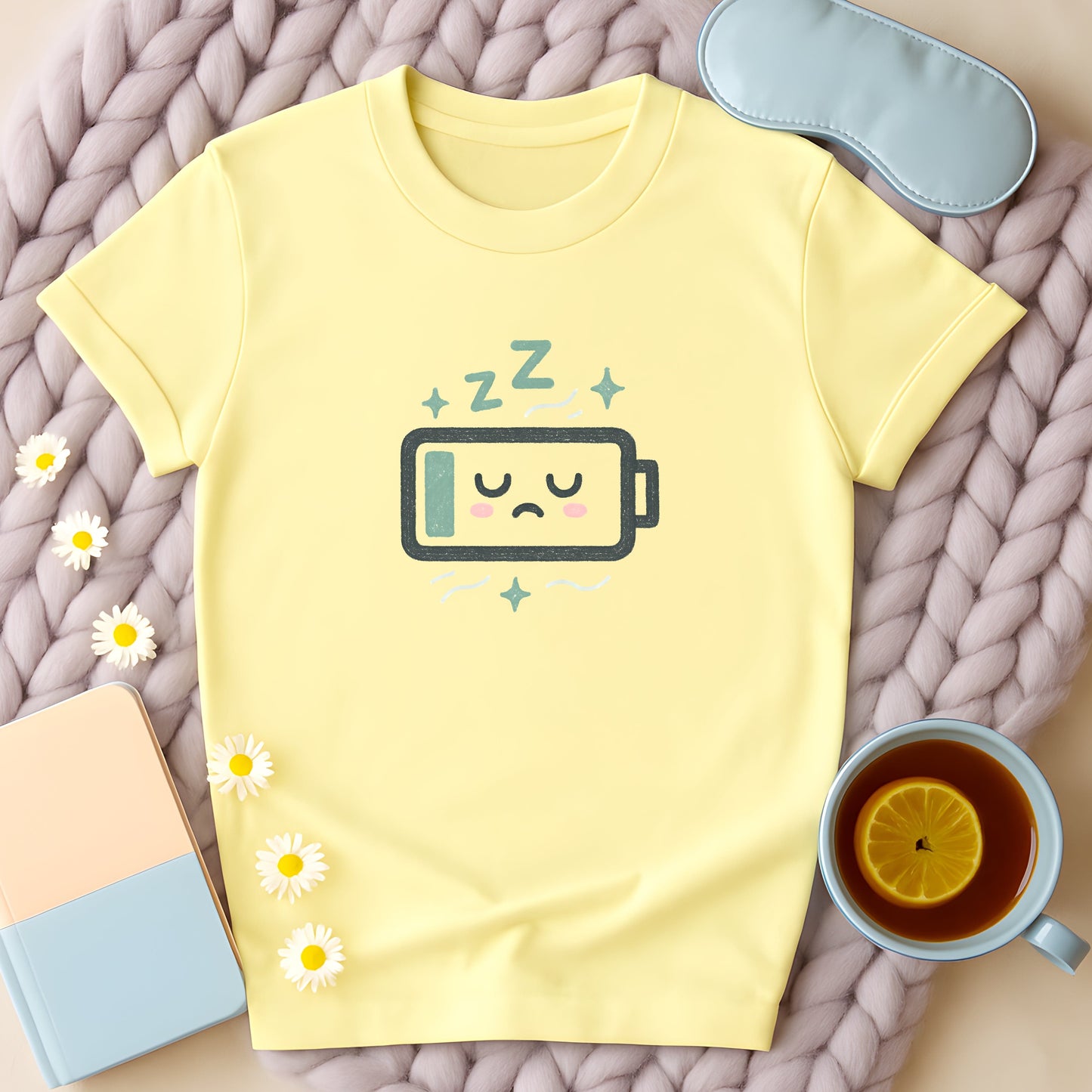 Sleepy Low Energy Battery T-Shirt