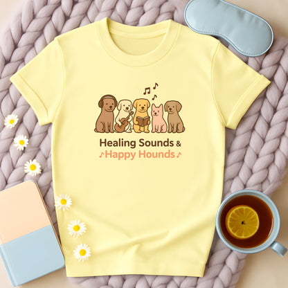 Healing Sounds And Happy Hounds Musical Dogs T-Shirt