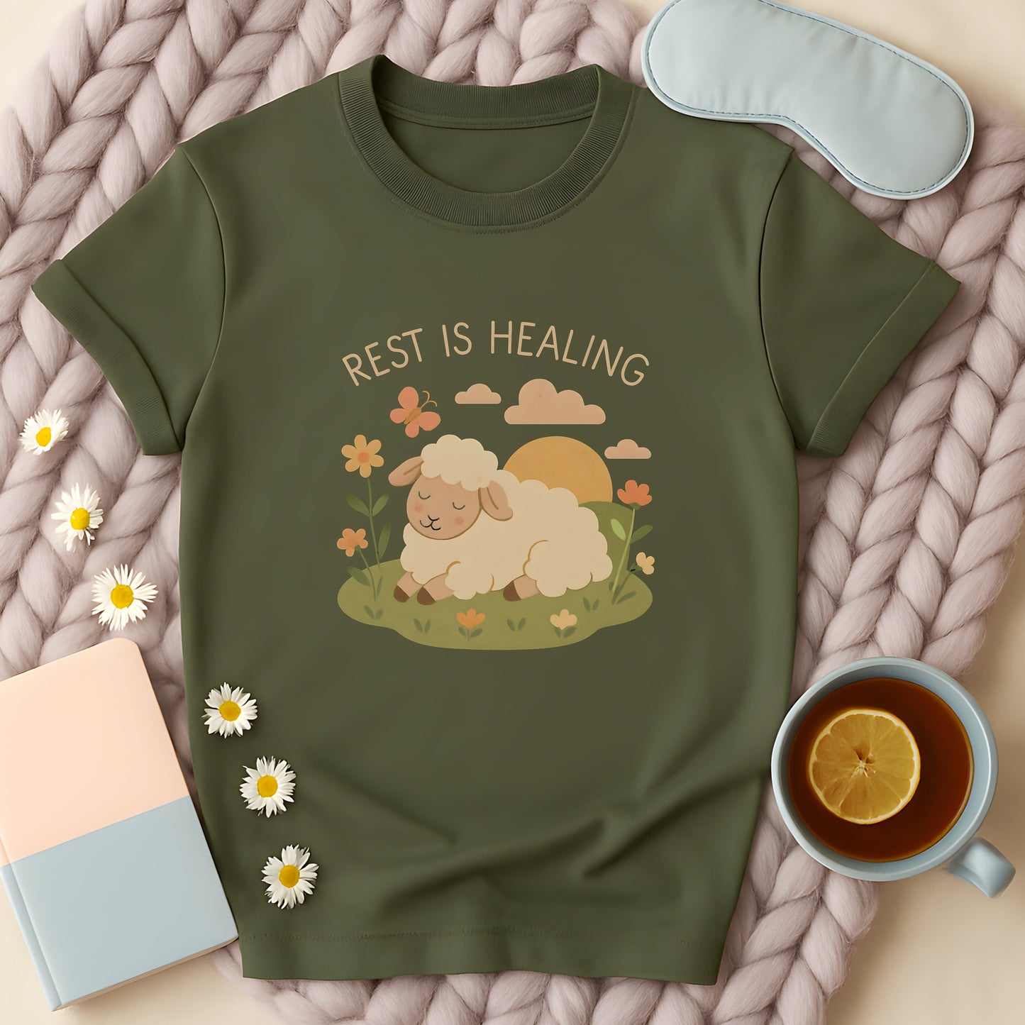 Rest Is Healing Sheep T-Shirt