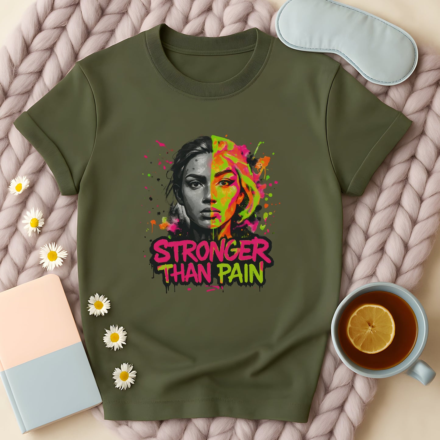 Stronger Than Pain Graffiti T-Shirt