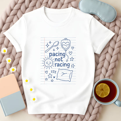 Pacing Not Racing Notebook Doodle T-Shirt