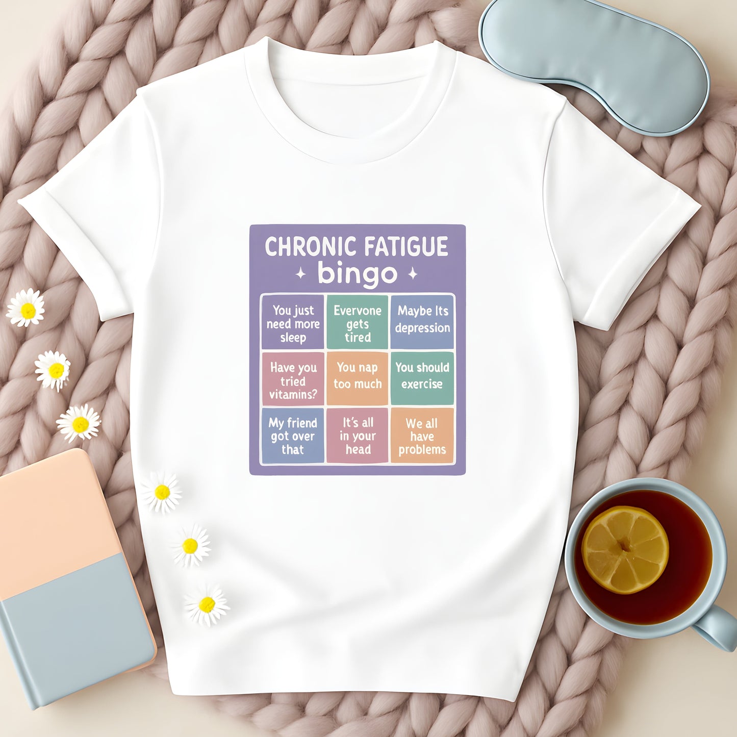 Chronic Fatigue Bingo T-Shirt