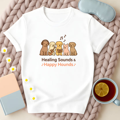 Healing Sounds And Happy Hounds Musical Dogs T-Shirt