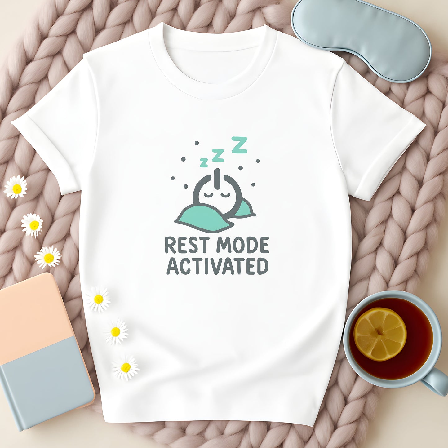 Sleepy Power Button T-Shirt