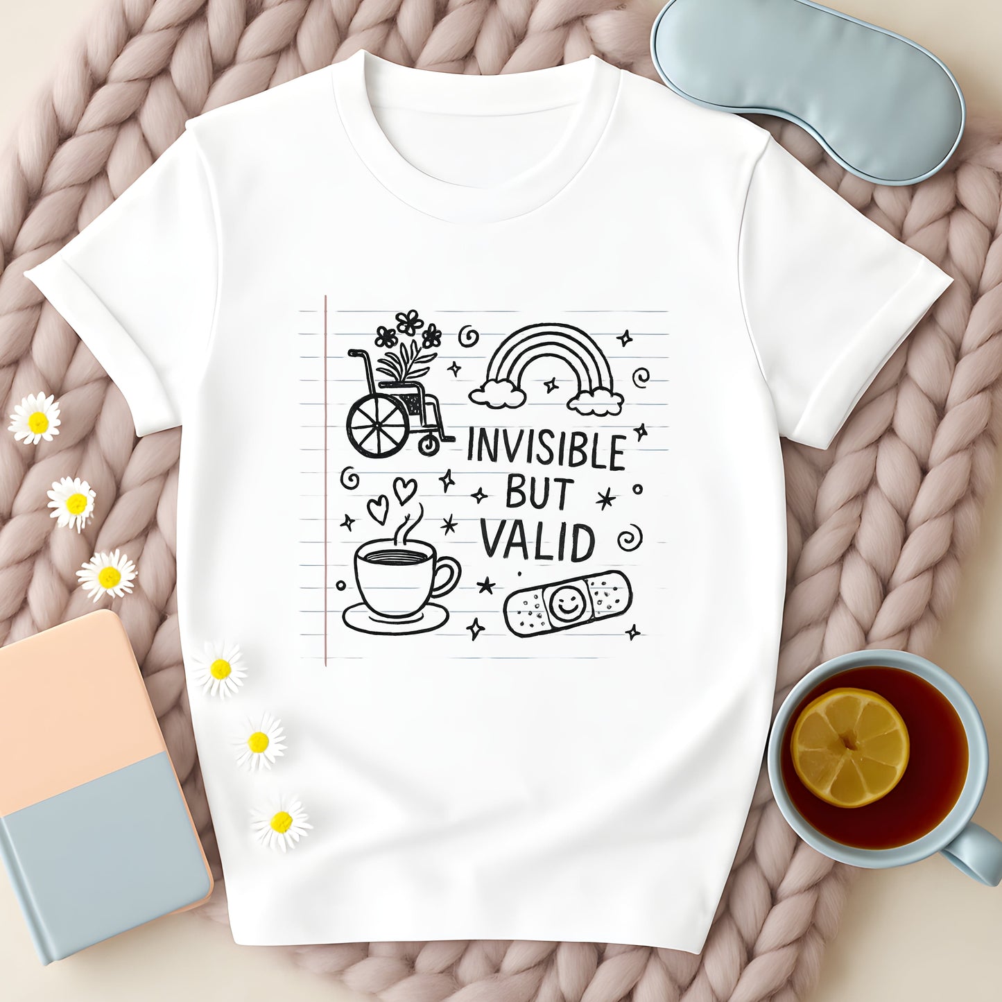 Invisible But Valid Notebook Doodle T-Shirt