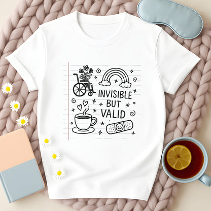 Invisible But Valid Notebook Doodle T-Shirt