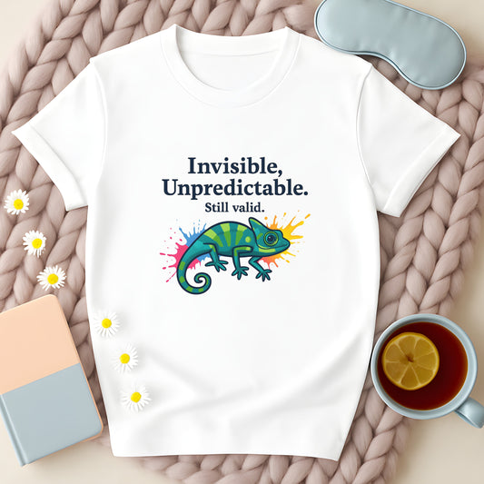 Invisible Unpredictable Still Valid Chameleon T-Shirt