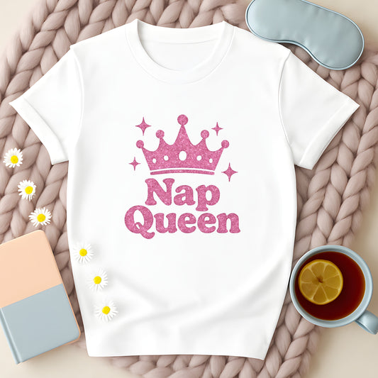Nap Queen Pink Crown T-Shirt