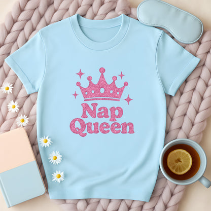 Nap Queen Pink Crown T-Shirt