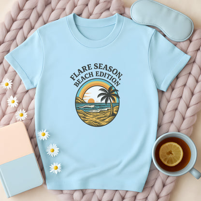 Flare Season Beach Edition Sunset T-Shirt
