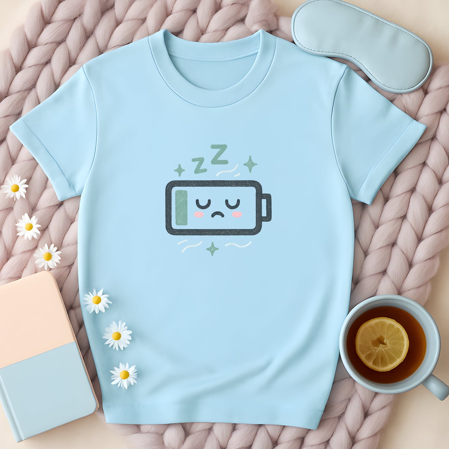 Sleepy Low Energy Battery T-Shirt