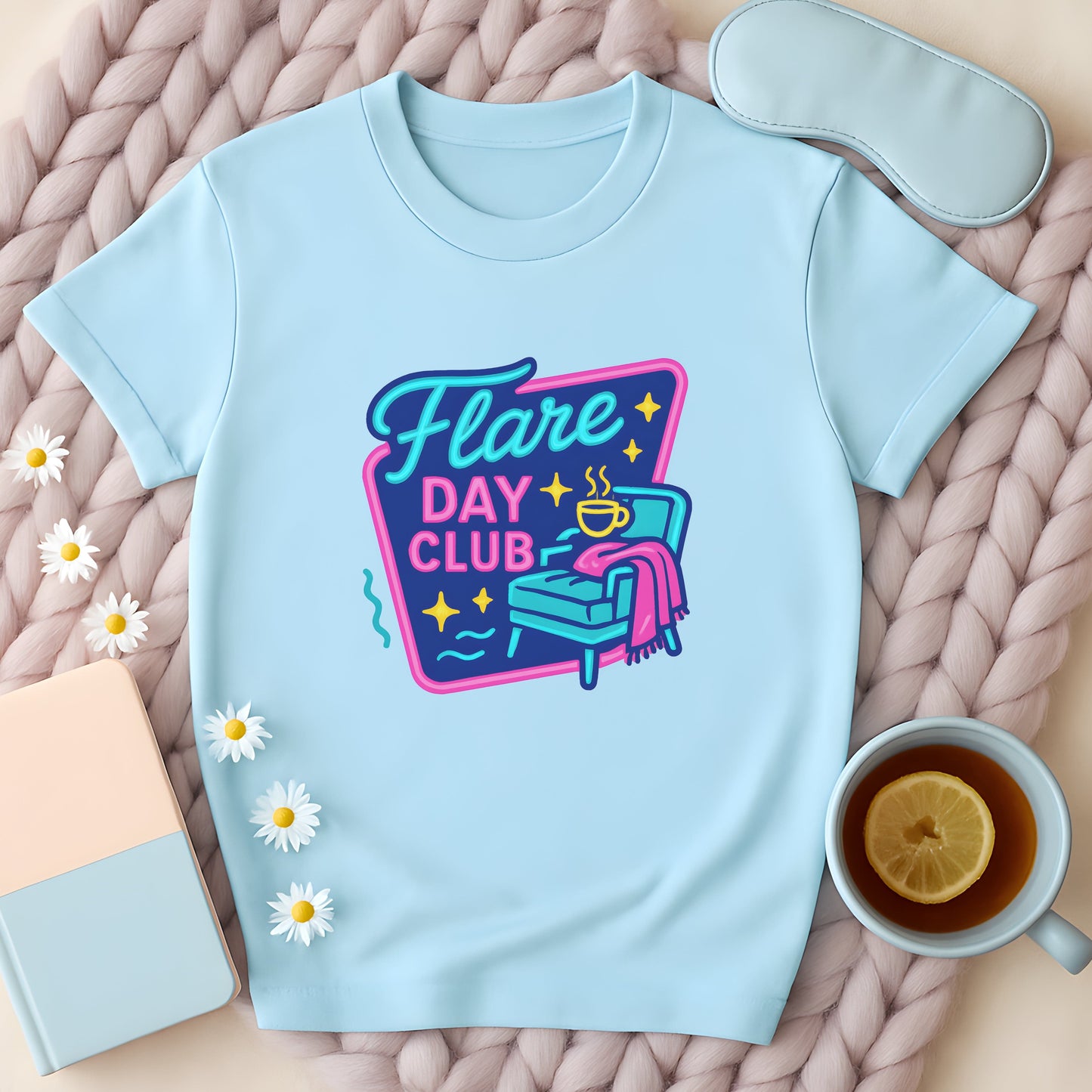 Neon Flare Day Club T-Shirt