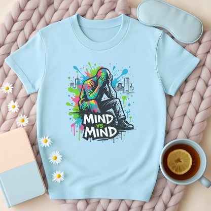 Mind Vs Mind Mental Health City T-Shirt