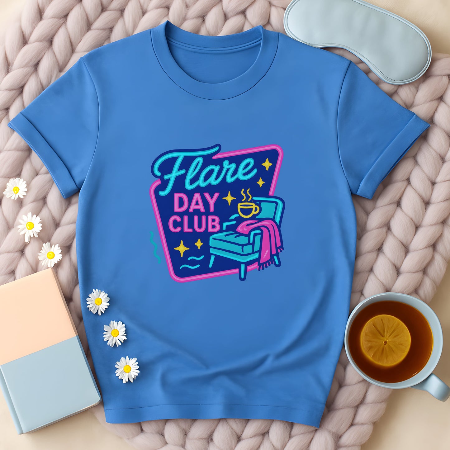 Neon Flare Day Club T-Shirt