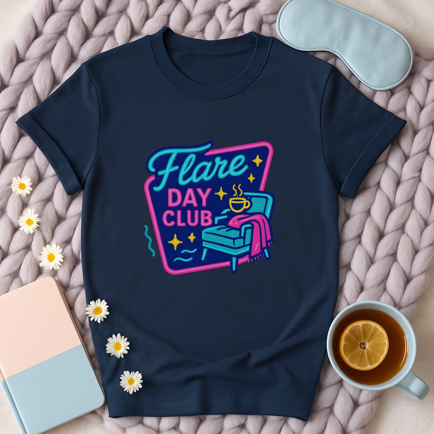 Neon Flare Day Club T-Shirt