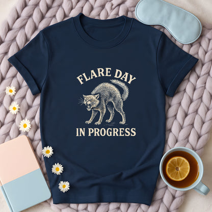 Flare Day In Progress Cat T-Shirt