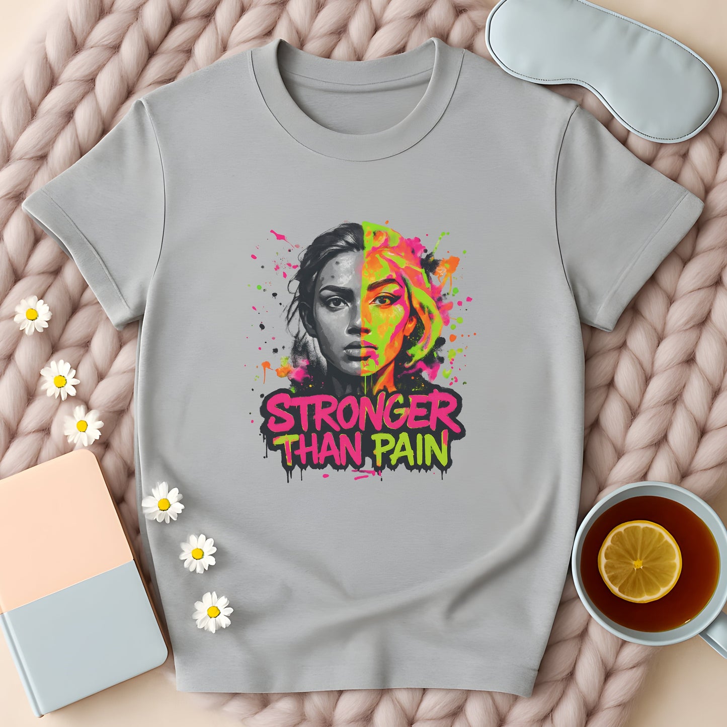 Stronger Than Pain Graffiti T-Shirt