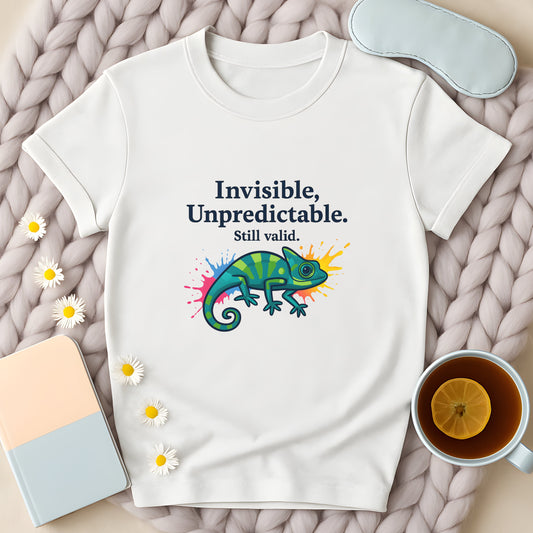 Invisible Unpredictable Still Valid Chameleon T-Shirt