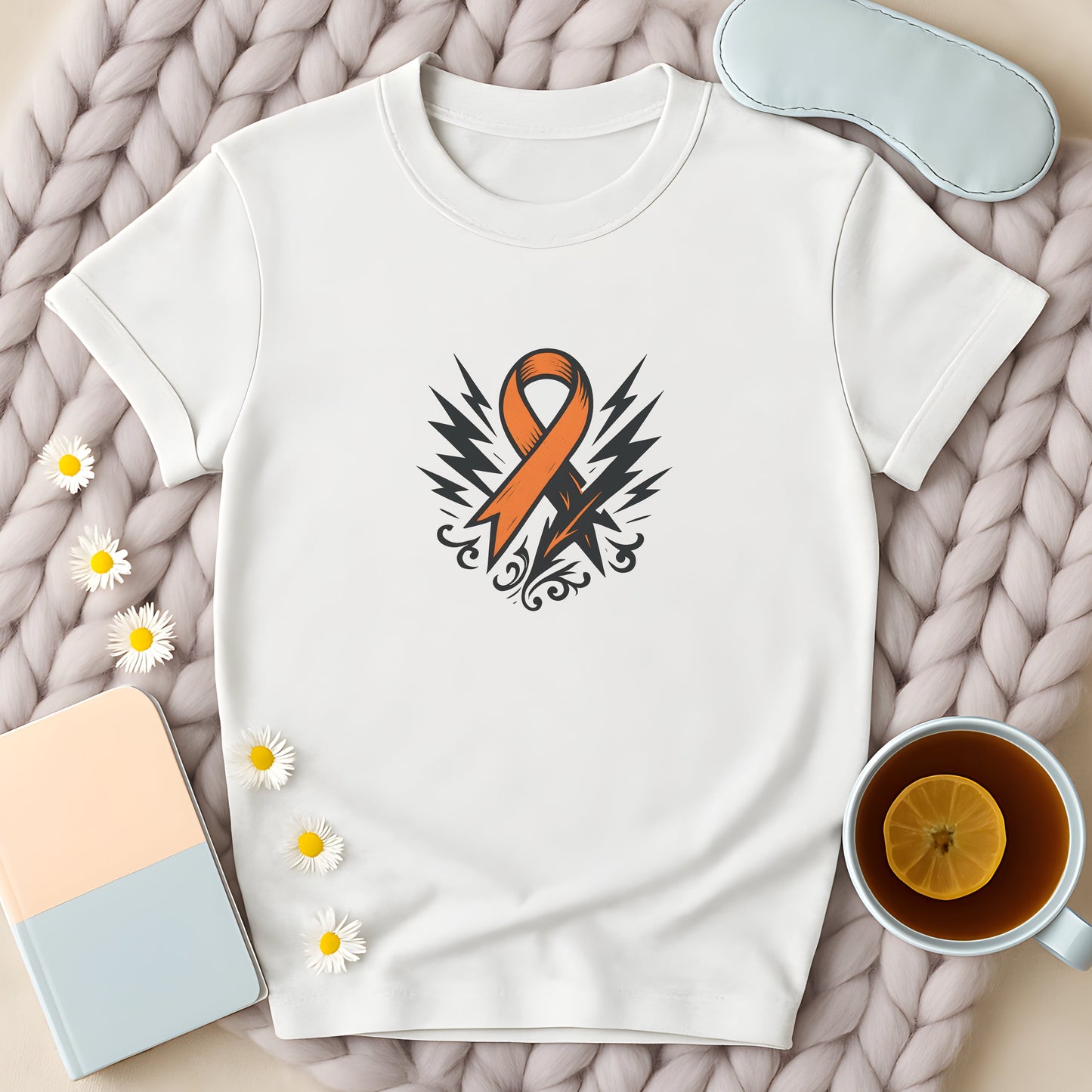 Electric Orange MS Awareness Ribbon T-Shirt