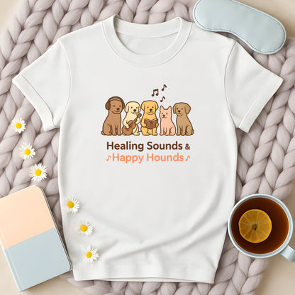 Healing Sounds And Happy Hounds Musical Dogs T-Shirt