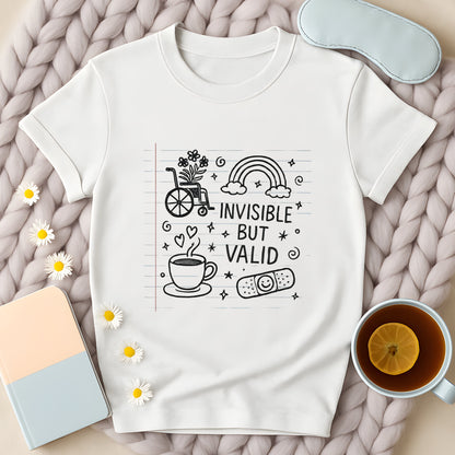 Invisible But Valid Notebook Doodle T-Shirt