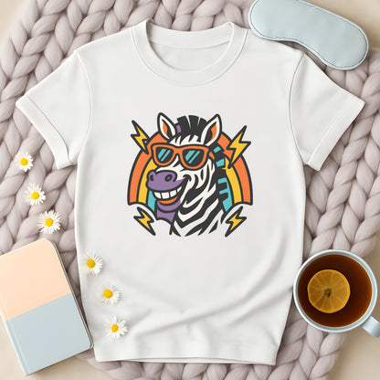 Retro Rainbow Zebra T-Shirt