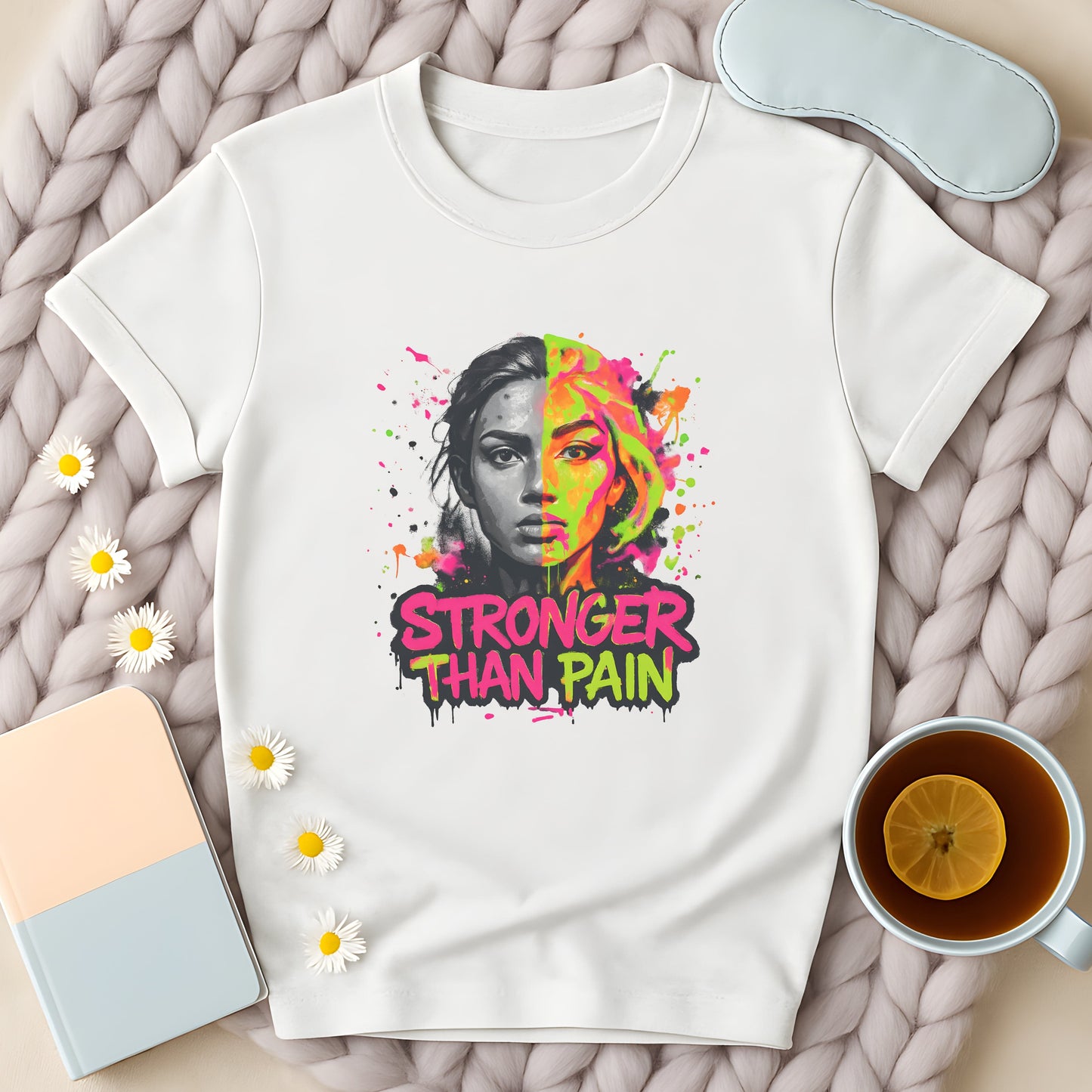 Stronger Than Pain Graffiti T-Shirt