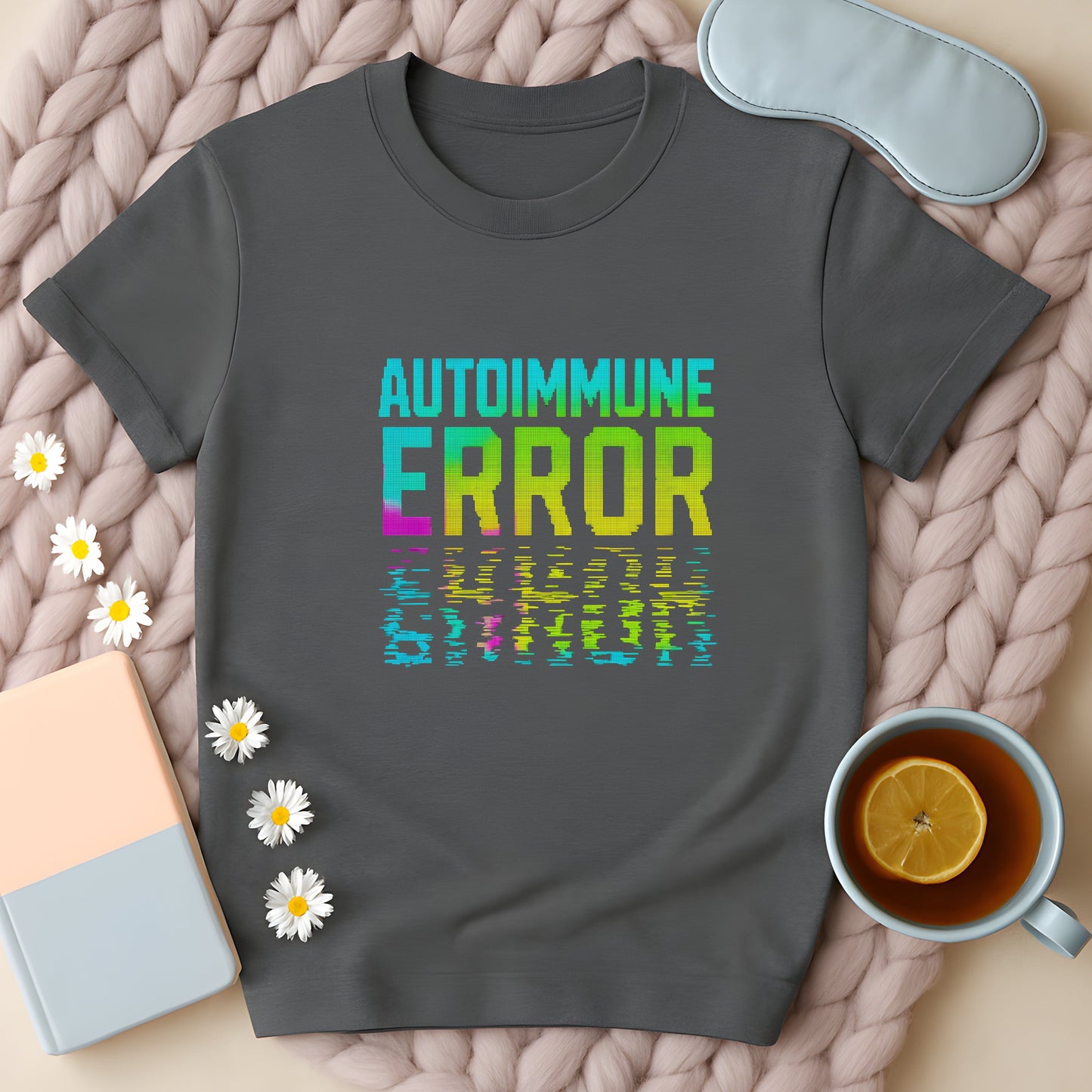 Autoimmune Error Glitch Neon T-Shirt